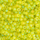 11/0 Miyuki Seed Beads Chartreuse Transparent AB Matte #0143FR